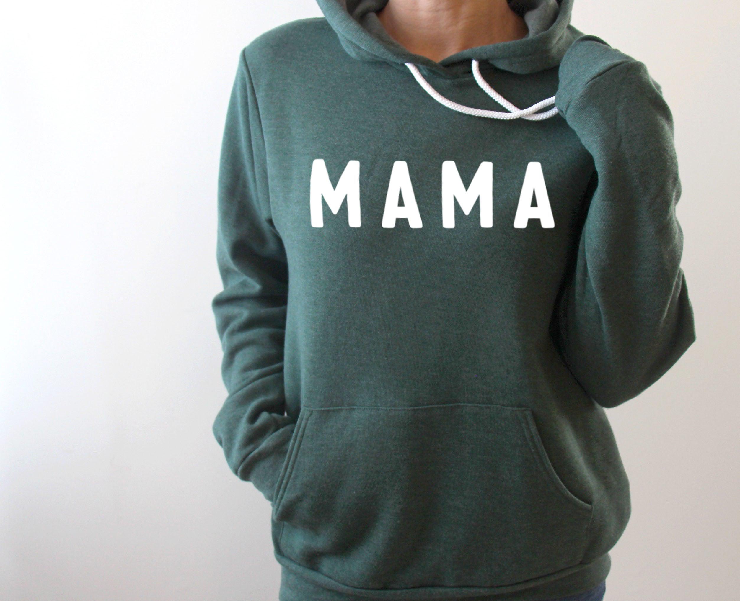 Mama Sponge Fleece hoodie Sweatshirt (Rounded font)