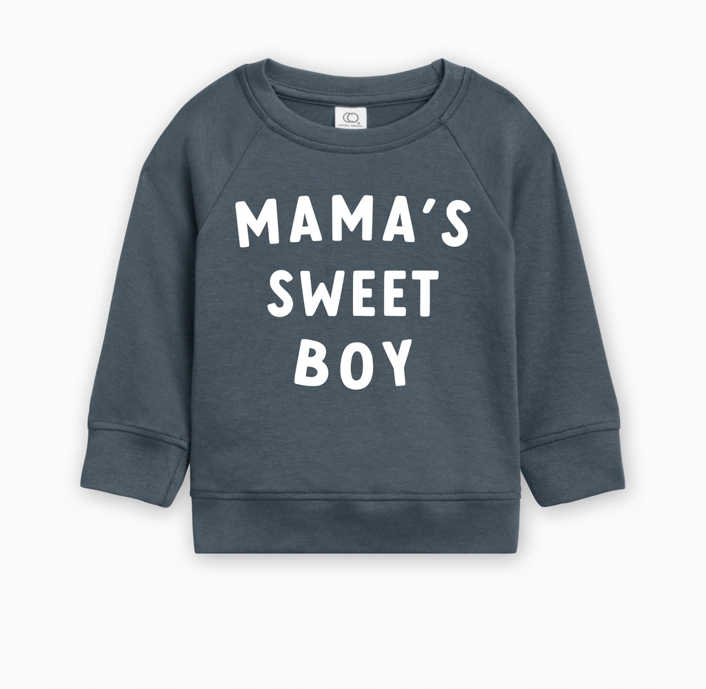 Mama's Sweet Boy Baby Toddler Organic Cotton Pullover