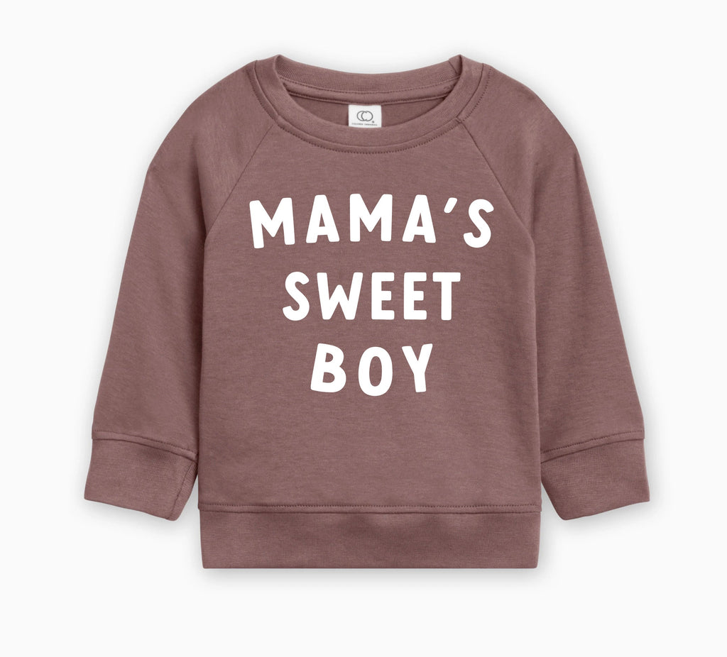 Mama's Sweet Boy Baby Toddler Organic Cotton Pullover
