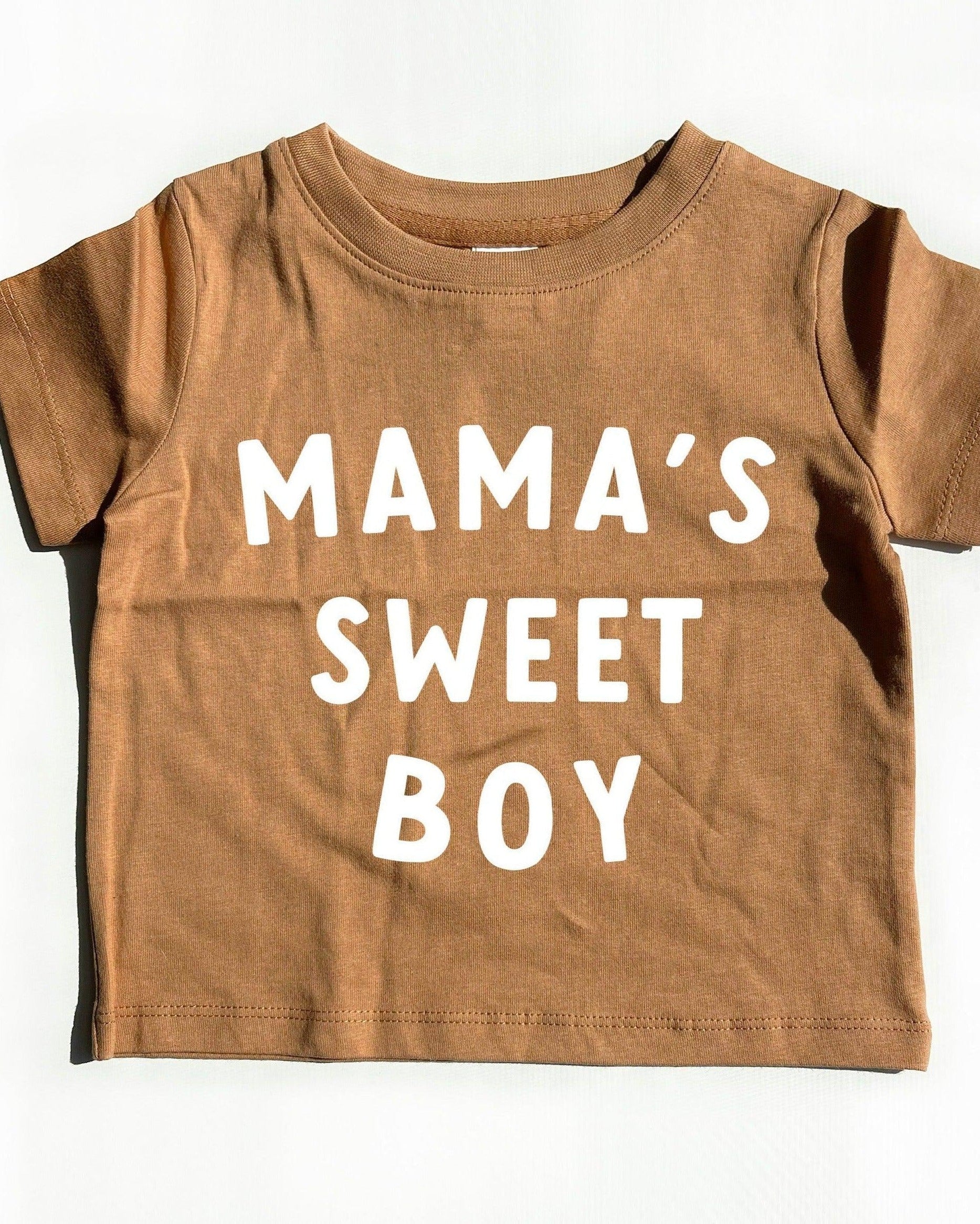 Mama's Sweet Boy Organic Cotton Baby And Kids Tee