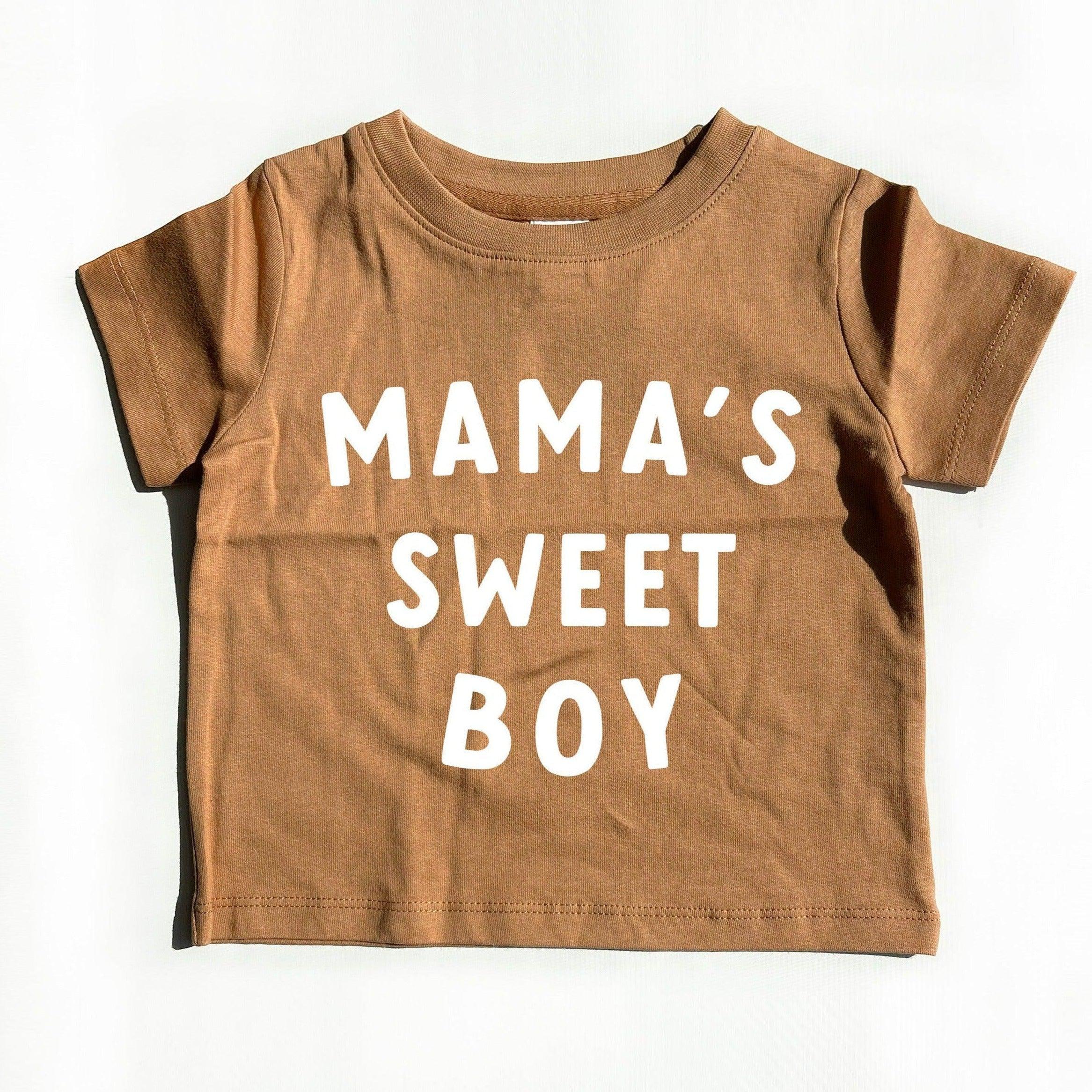 Mama's Sweet Boy Organic Cotton Baby And Kids Tee