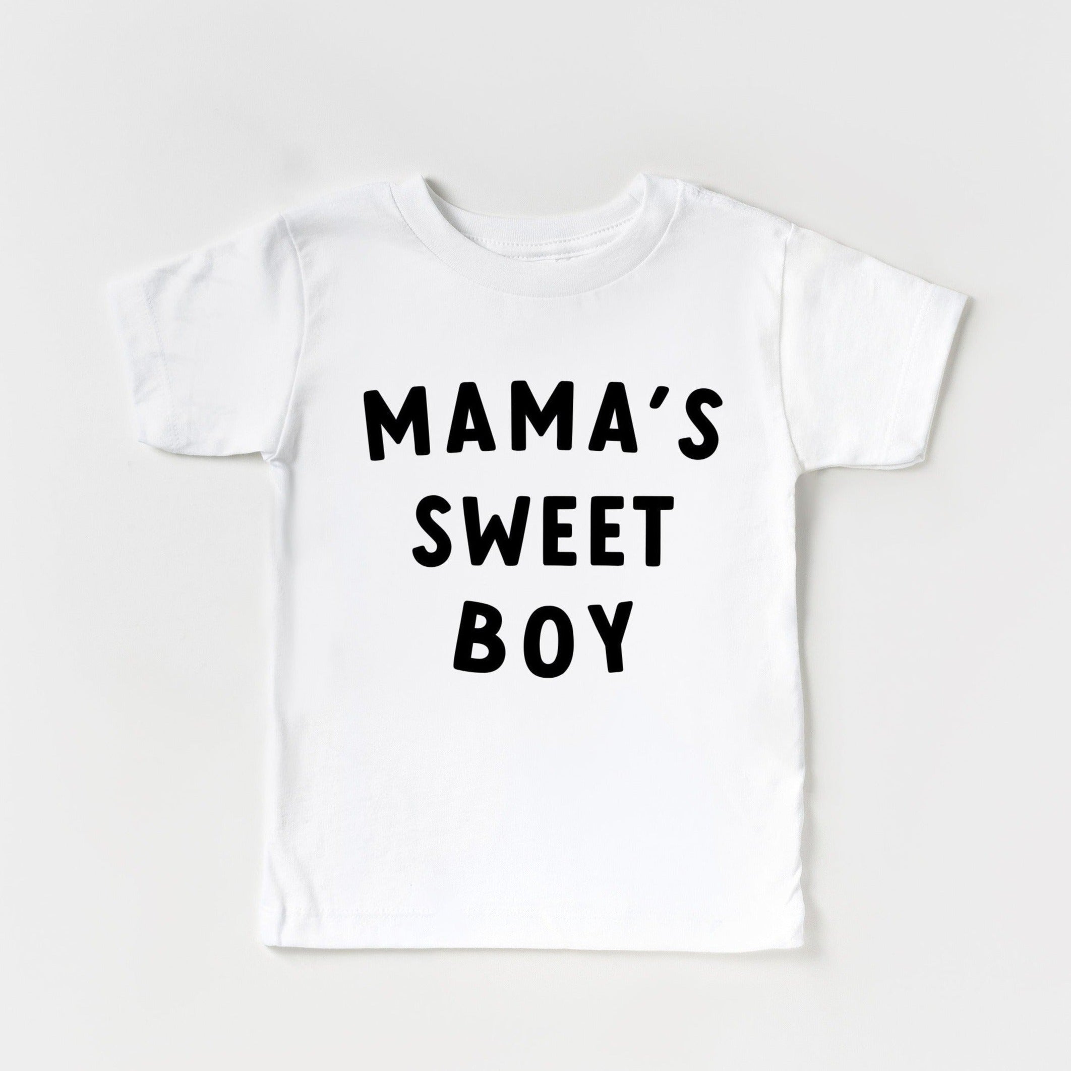 Mama's Sweet Boy Organic Cotton Baby And Kids Tee