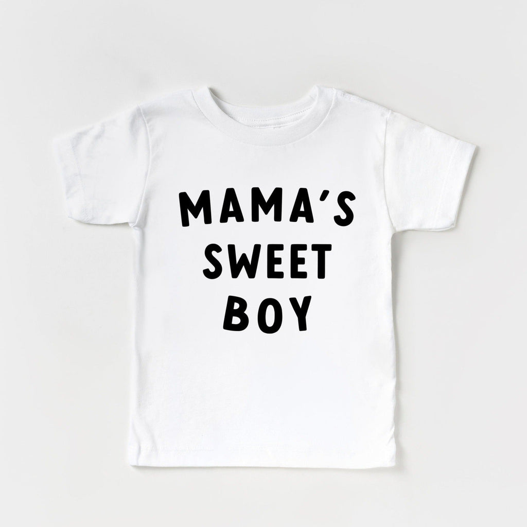 Mama's Sweet Boy Organic Cotton Baby And Kids Tee