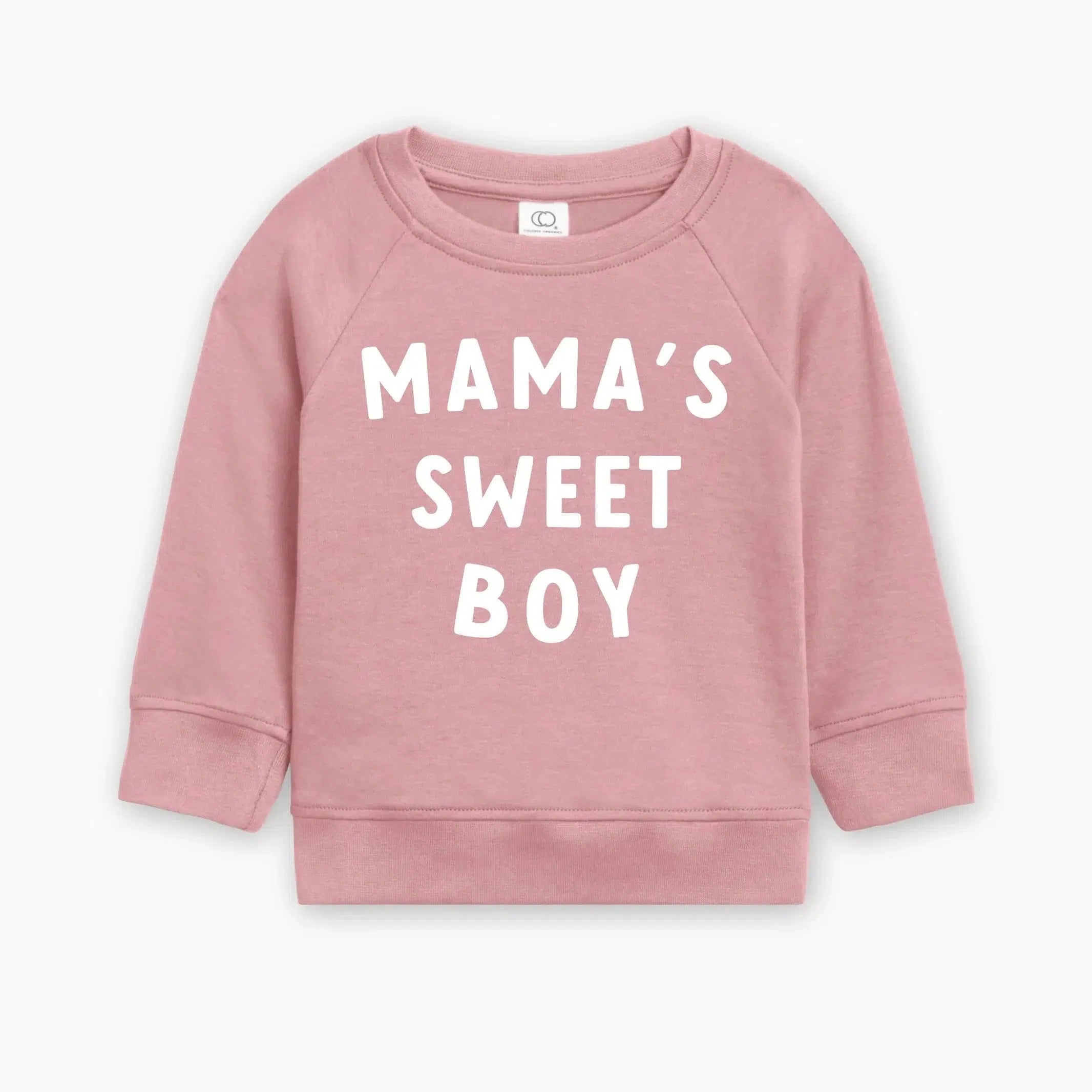 Mama's Sweet Boy Valentine's Day Baby Toddler Organic Cotton Pullover