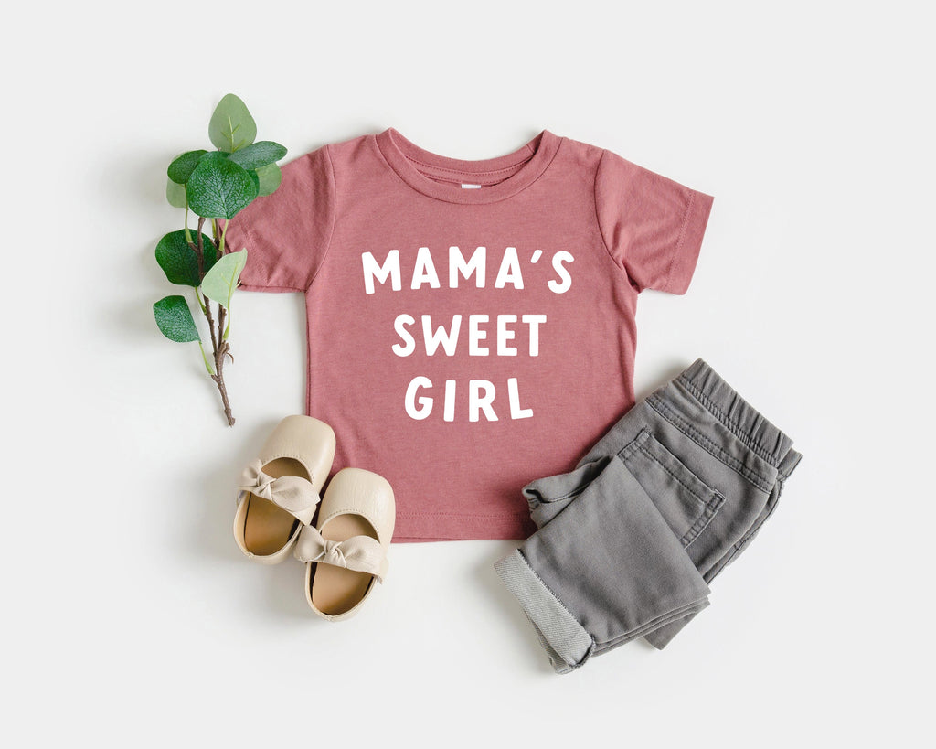 Mama's Sweet Girl Baby and Toddler Tshirt | Mama's Girl, Sissy