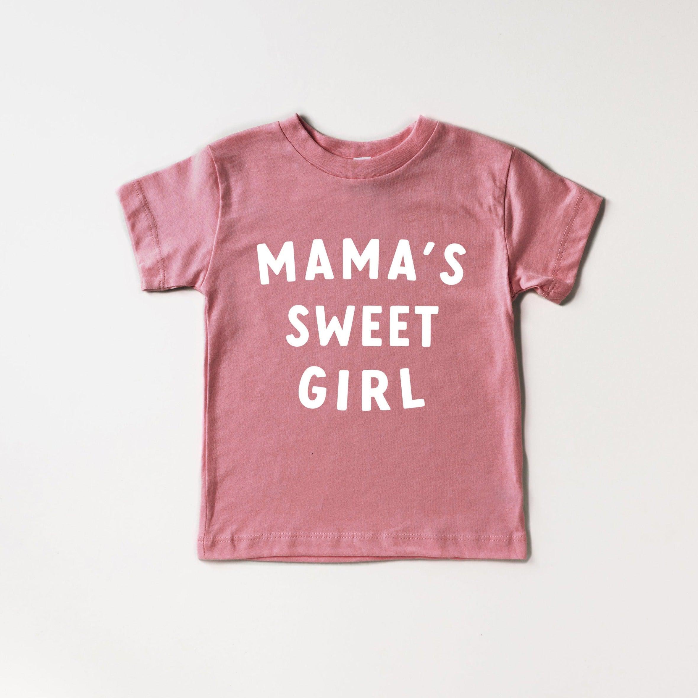 Mama's Sweet Girl Organic Cotton Baby And Kids Tee