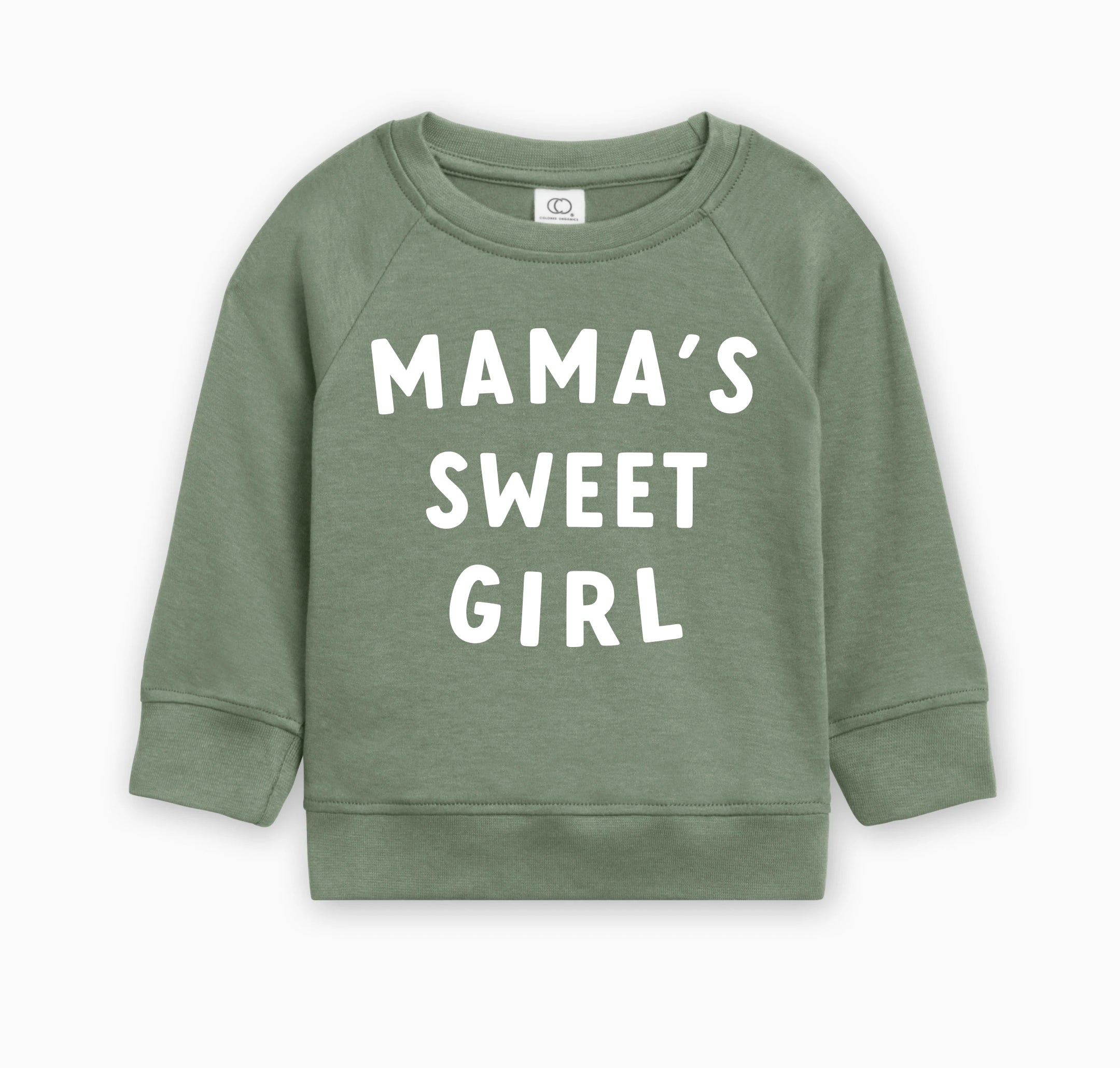 Mama's Sweet Girl Valentines Day Baby Toddler Organic Cotton Pullover