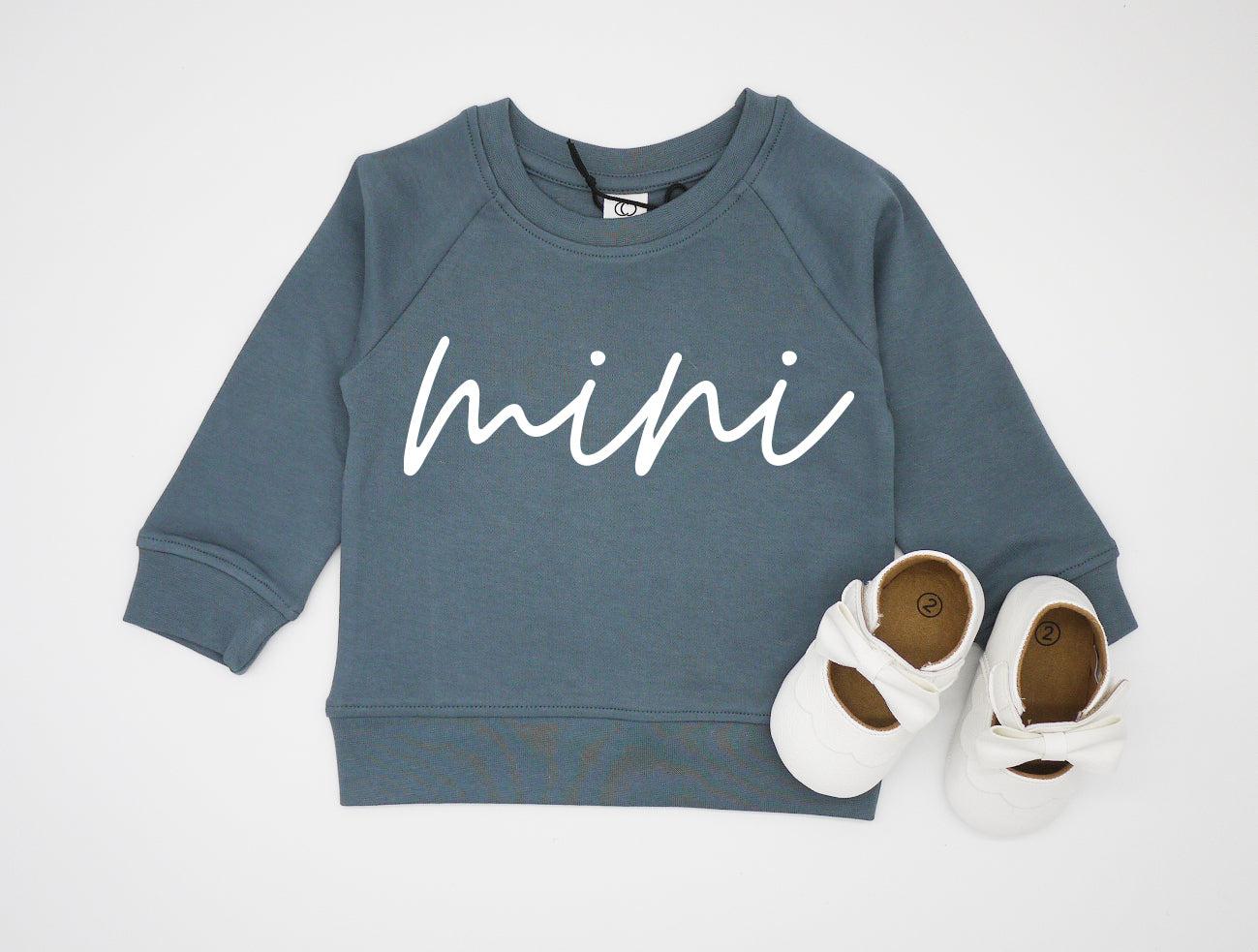 Mini Organic cotton Baby Pullover (Cursive)