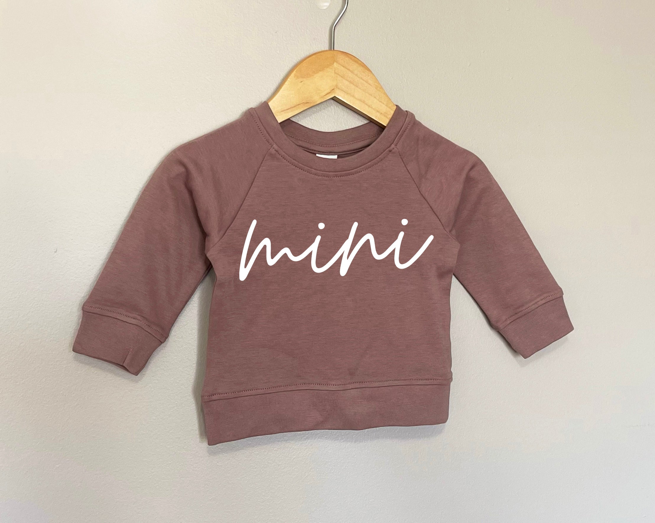 Mini Organic cotton Baby Pullover (Cursive)