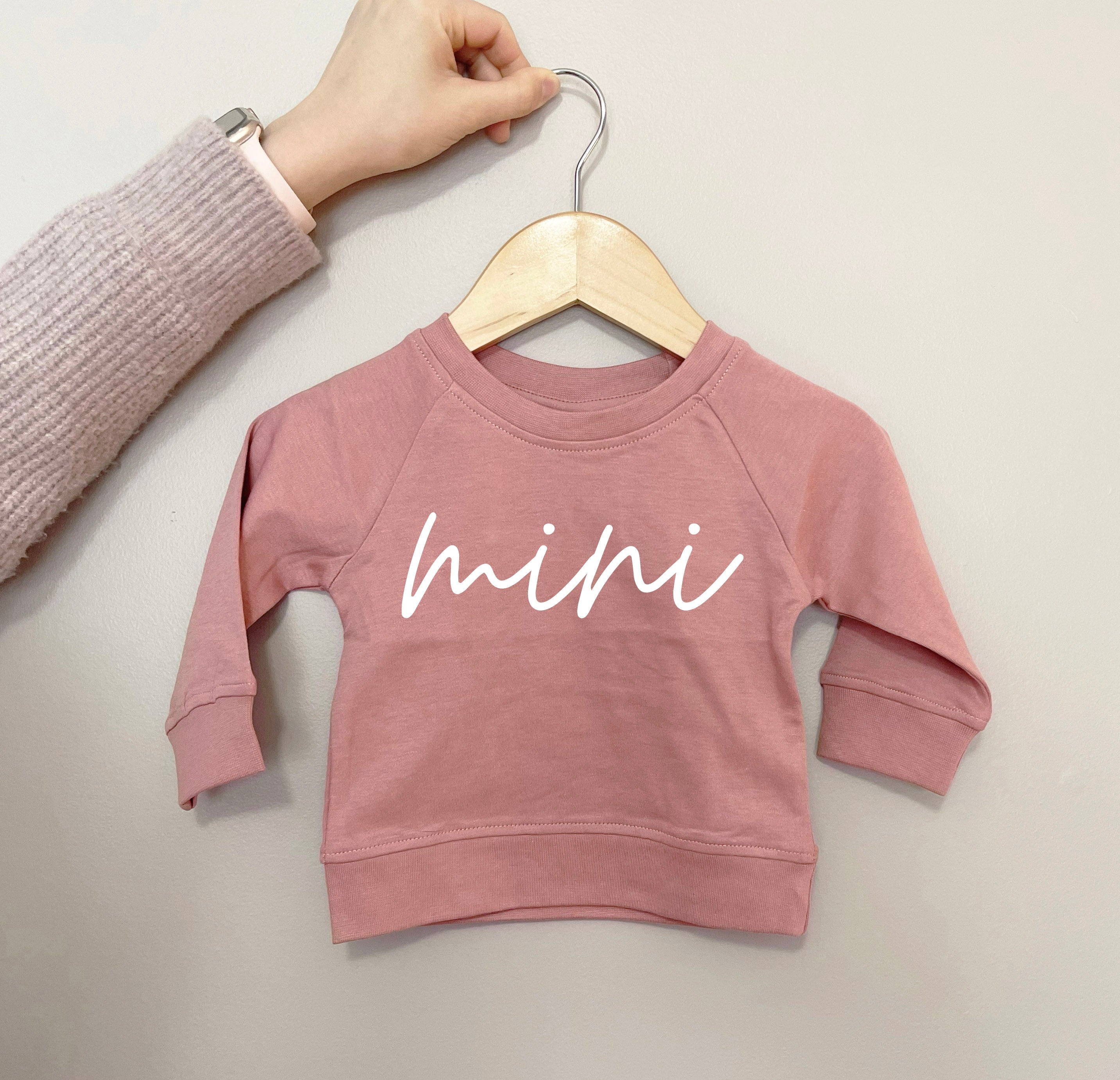 Mini Organic cotton Baby Pullover (Cursive)