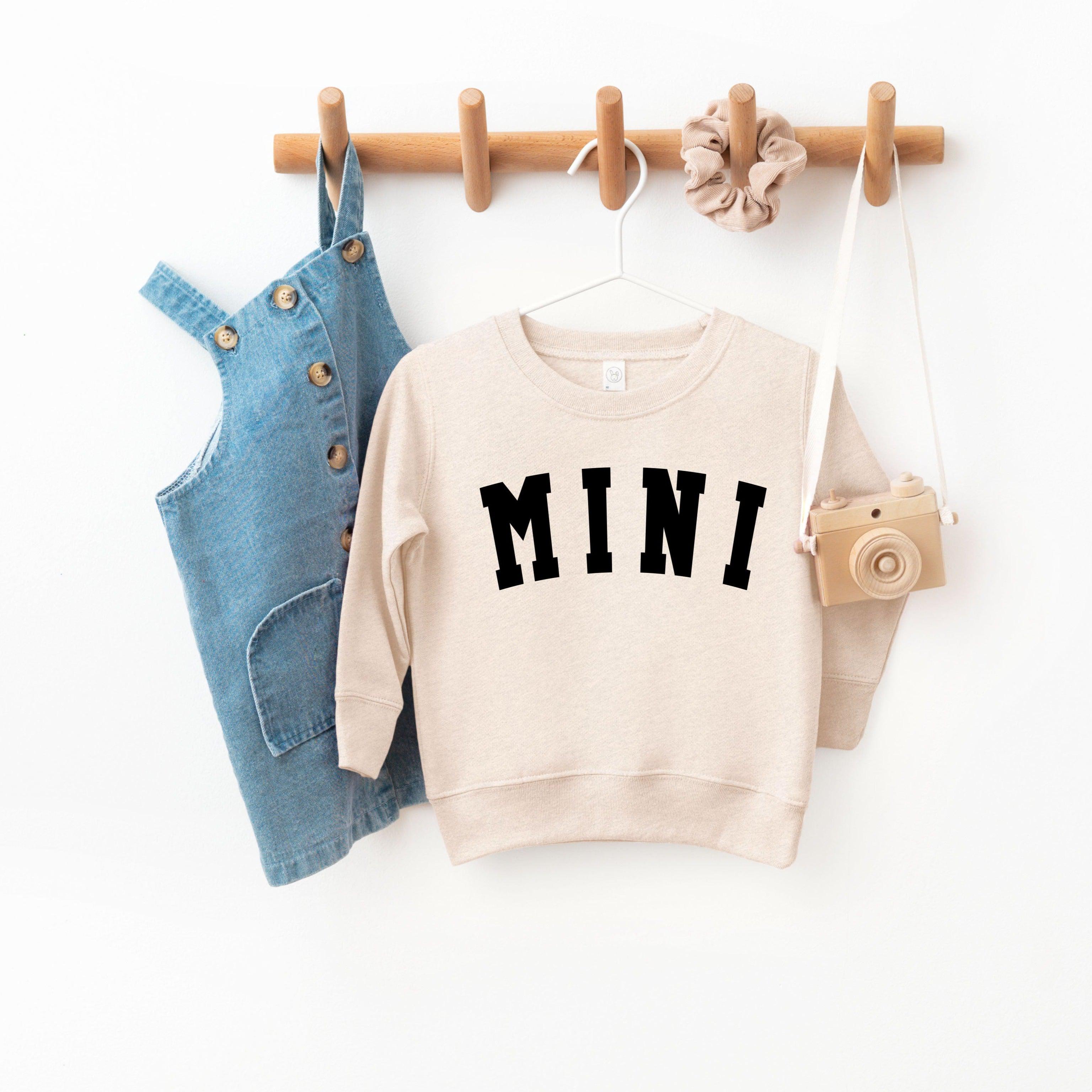 Mini Toddler Kids Sweatshirt (Condensed Font)