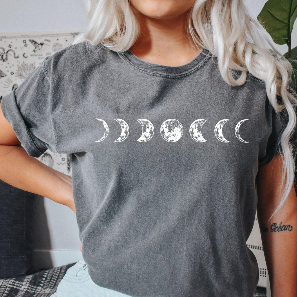 Moon Phase Space Vintage Comfort Colors T Shirt