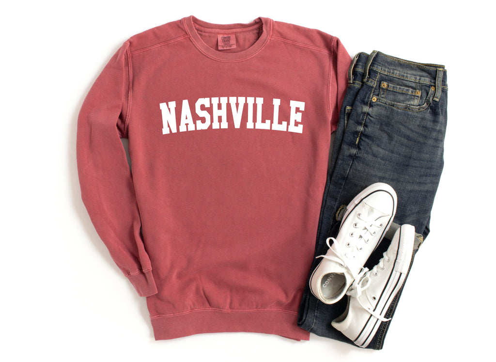 Nashville City Garment Dyed Comfort Colors Sweatshirt