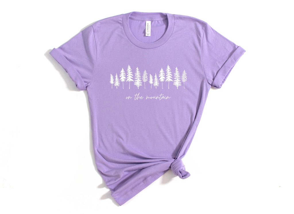 On the Mountain Camping and hiking Graphic T Shirt