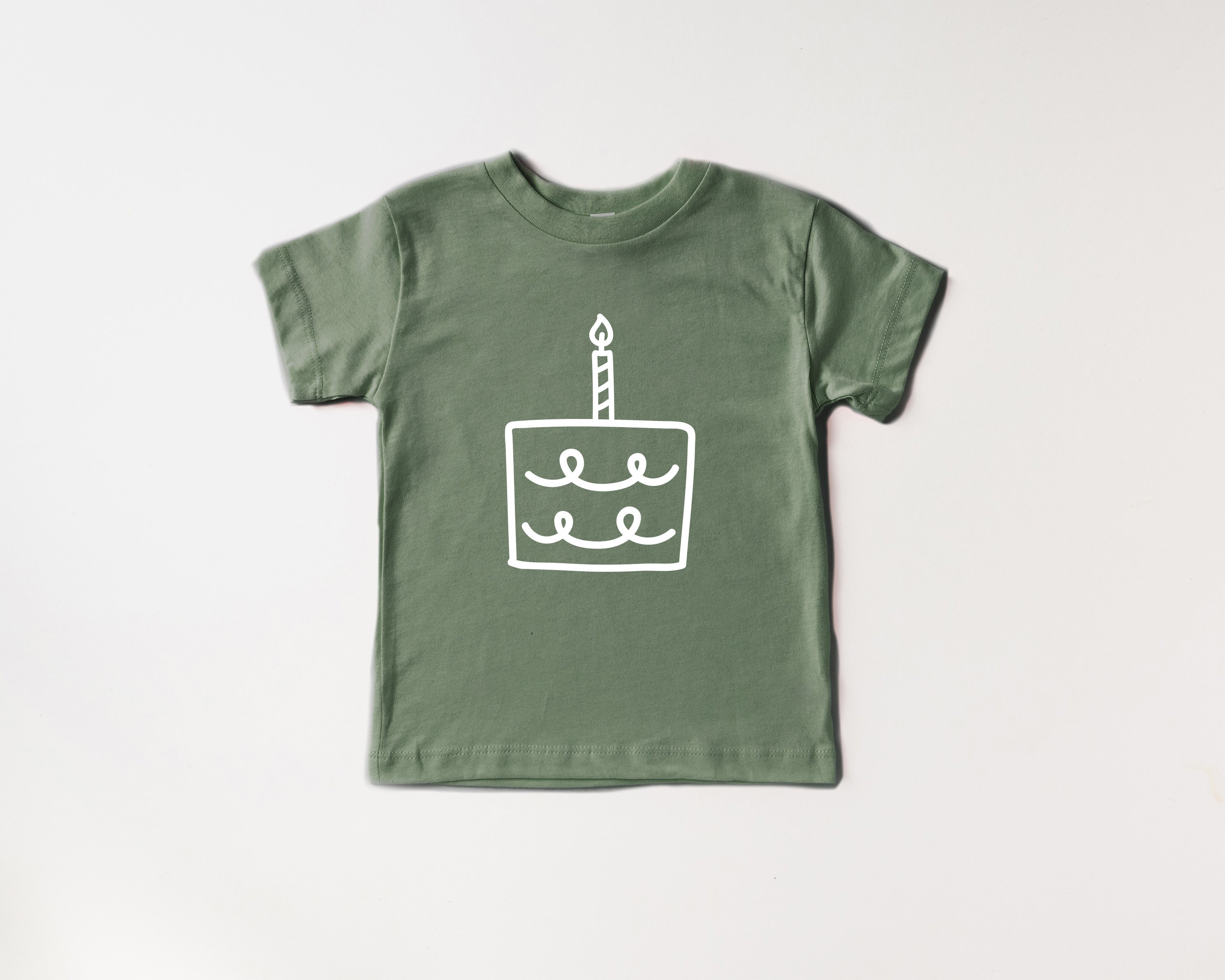 One Birthday Cake 1st Birthday Organic Cotton Kids Tee