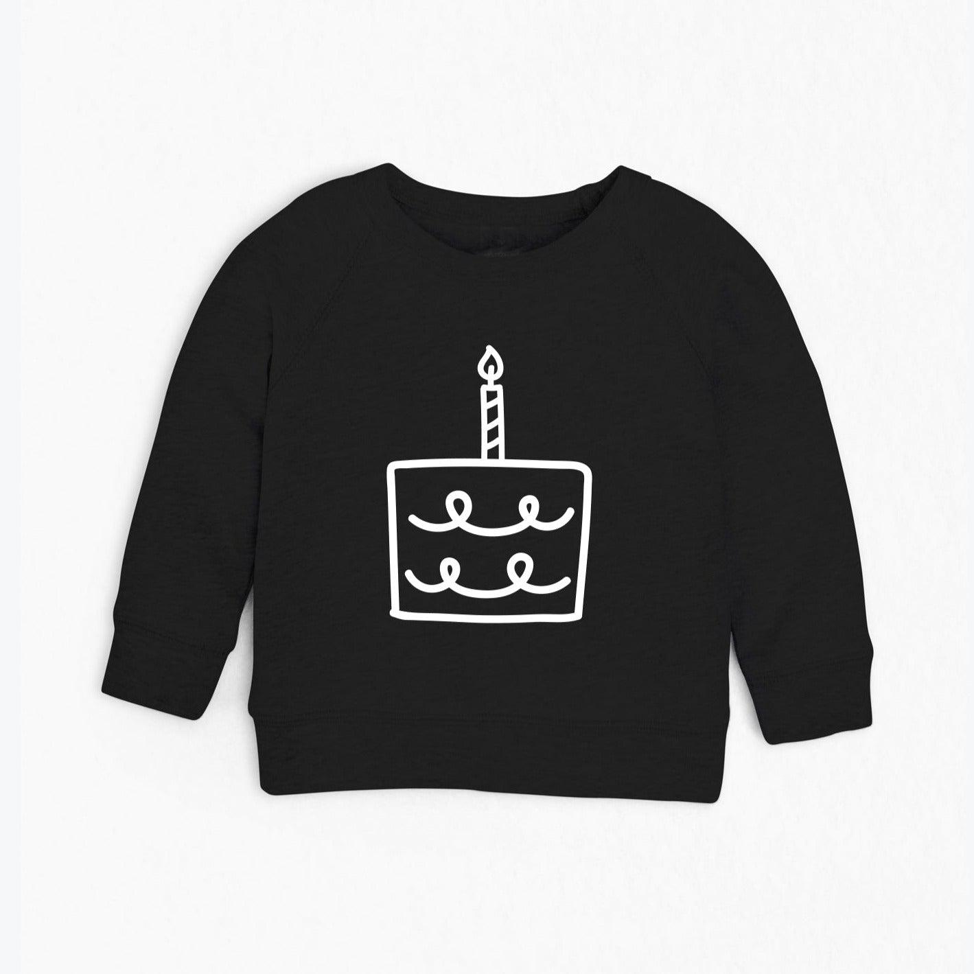 One Birthday Cake 1st birthday party Toddler Organic cotton French Terry sweatshirt