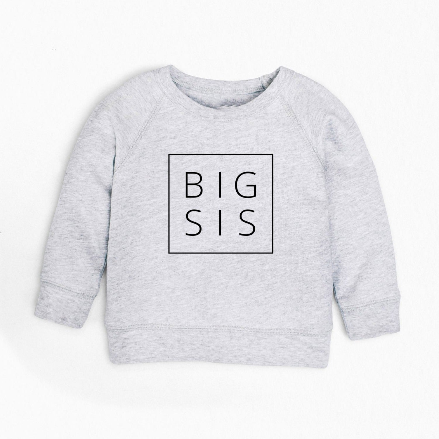 Organic Cotton Big Sis Toddler French Terry Sweatshirt