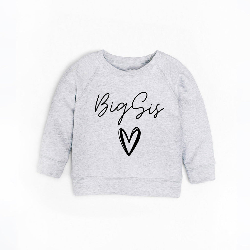 Organic Cotton Big sis Toddler French Terry Sweatshirt | Big sister, Pregnancy announcement