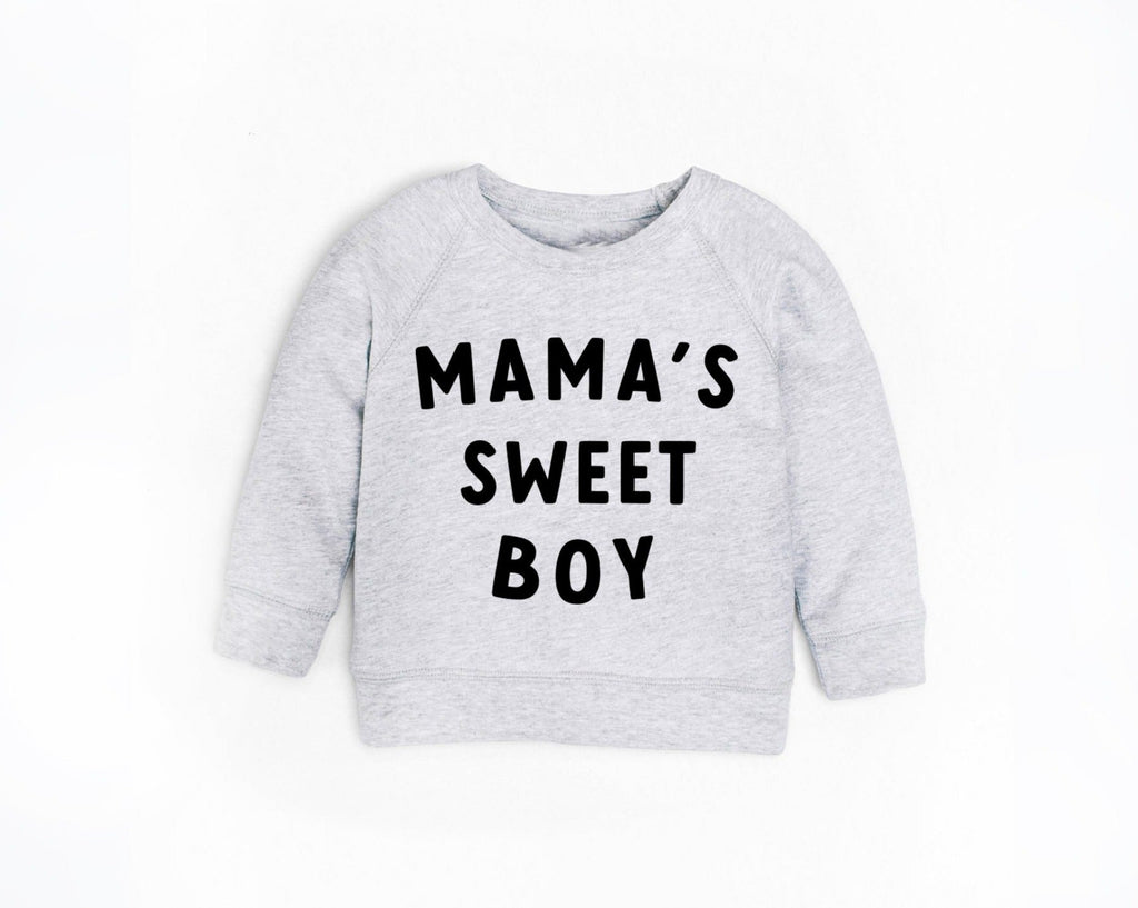 Organic Cotton Mama's Sweet Boy Baby and Toddler French Terry Sweatshirt