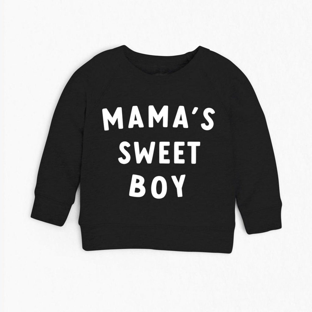 Organic Cotton Mama's Sweet Boy Baby and Toddler French Terry Sweatshirt