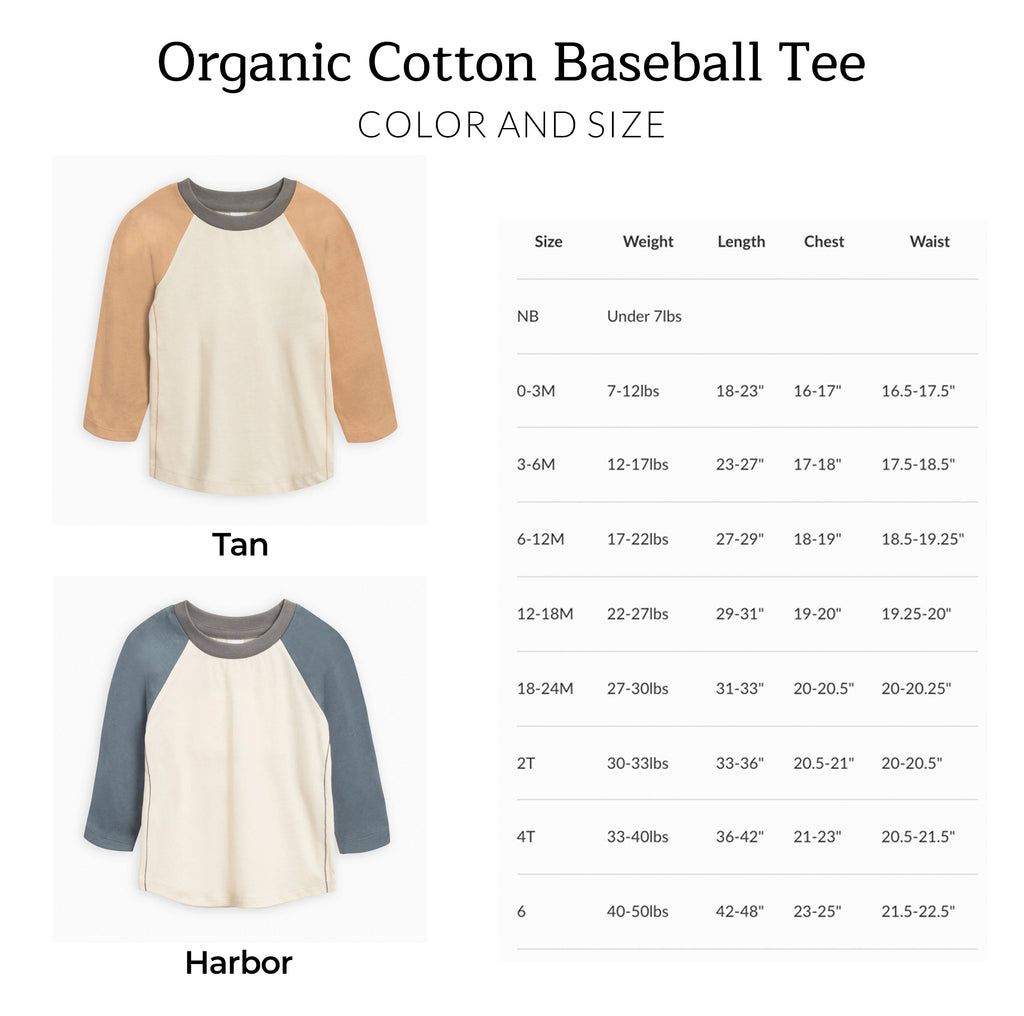 Organic cotton Big Bro Baseball Tee For Baby And Toddler