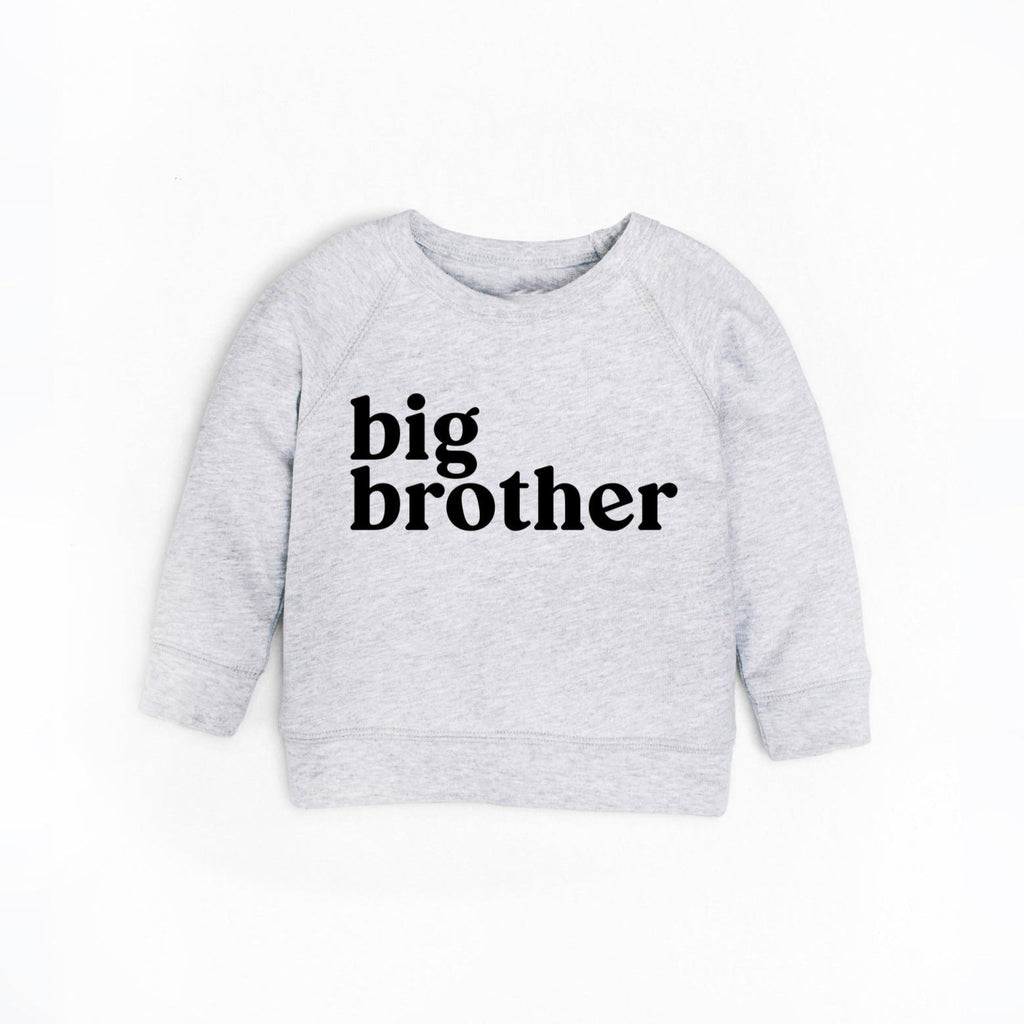 Organic cotton Big Brother Toddler French Terry Pullover sweatshirt