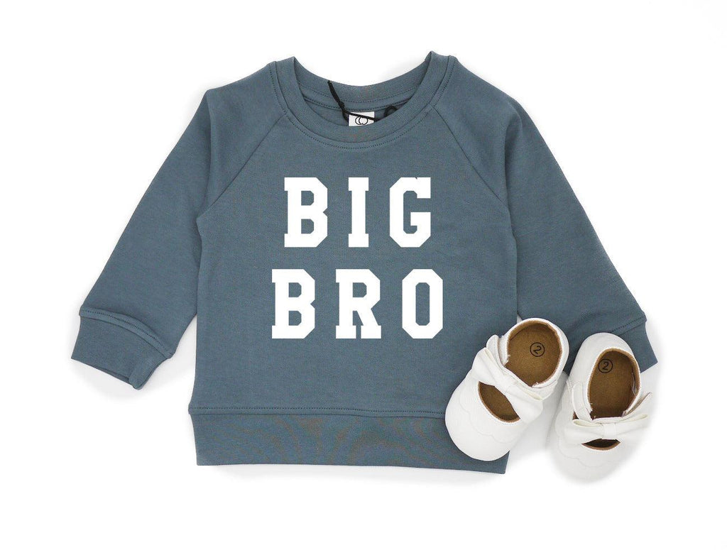 Organic cotton Big bro Pullover | Baby pullover, Toddler shirt