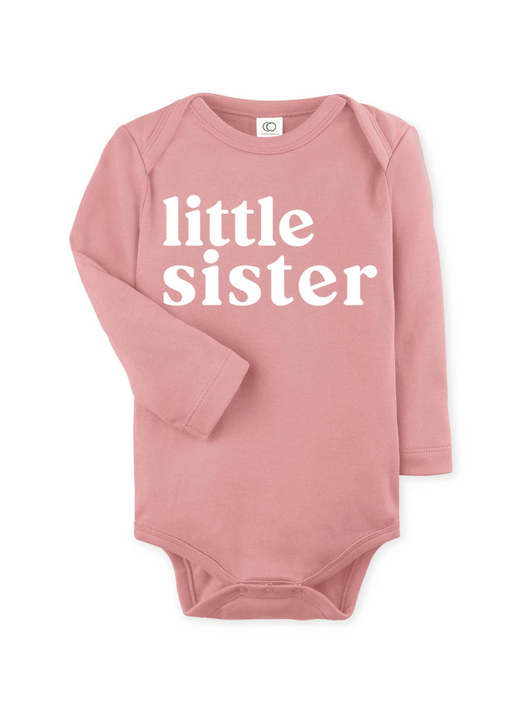 Organic cotton Little sister bodysuit (Serif)