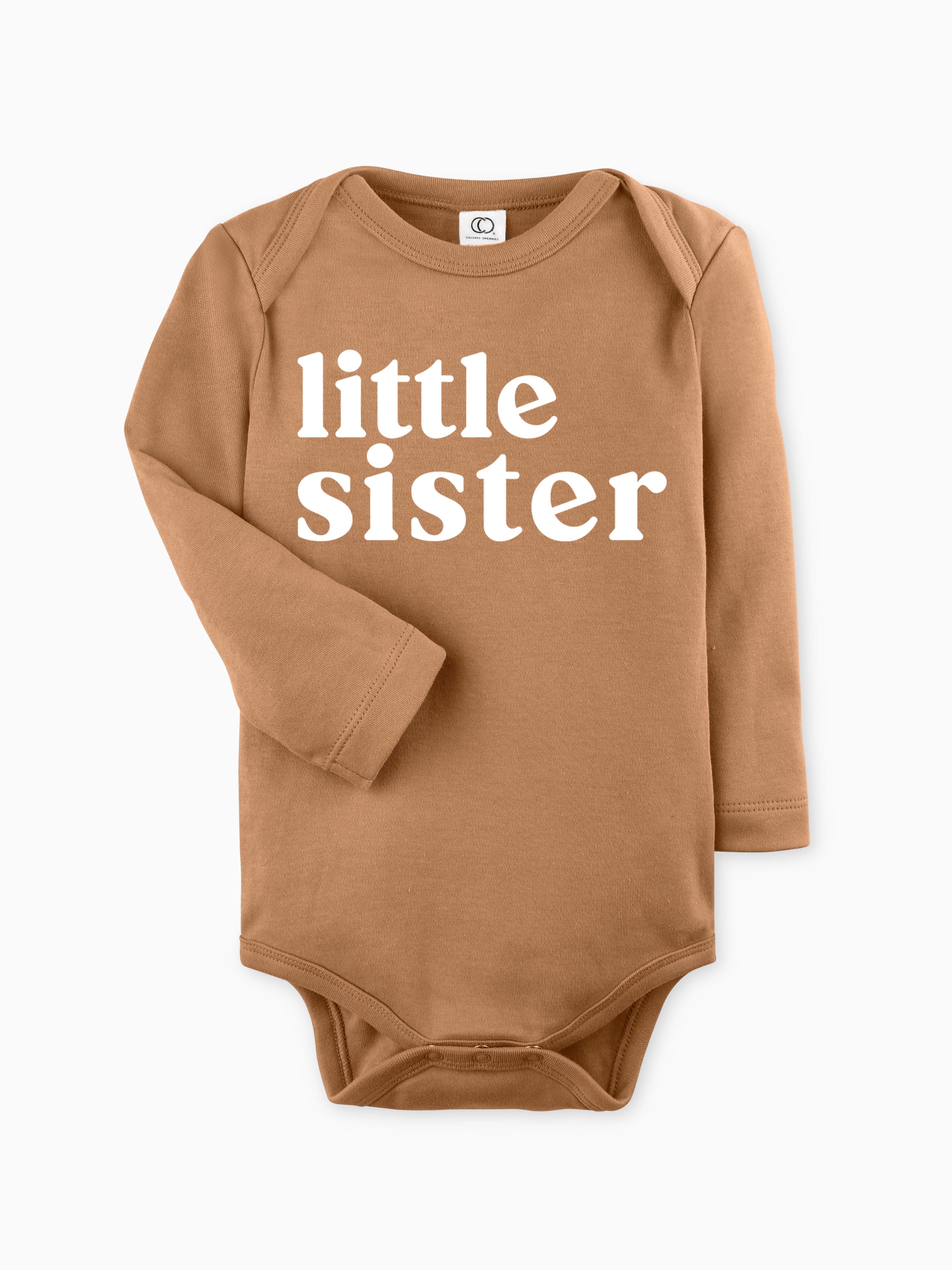 Organic cotton Little sister bodysuit (Serif)