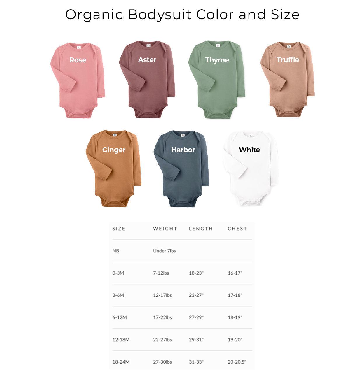 Organic cotton Little sister bodysuit (Serif)