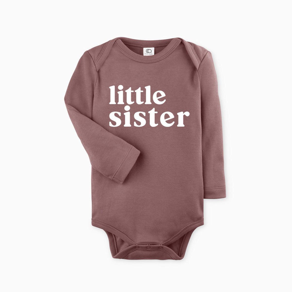 Organic cotton Little sister bodysuit (Serif)