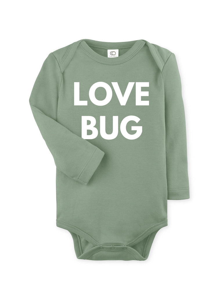 Organic cotton Love Bug bodysuit | Mama's girl, Mama's boy Valentine day