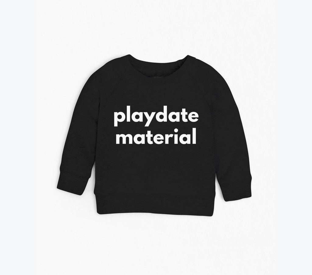 Organic cotton Playdate Material Toddler French Terry Pullover sweatshirt | Baby boy, Toddler boy, Baby girl play shirt