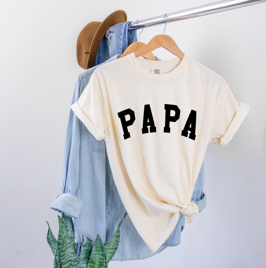Papa Grandpa Comfort Colors T Shirt (Extended)