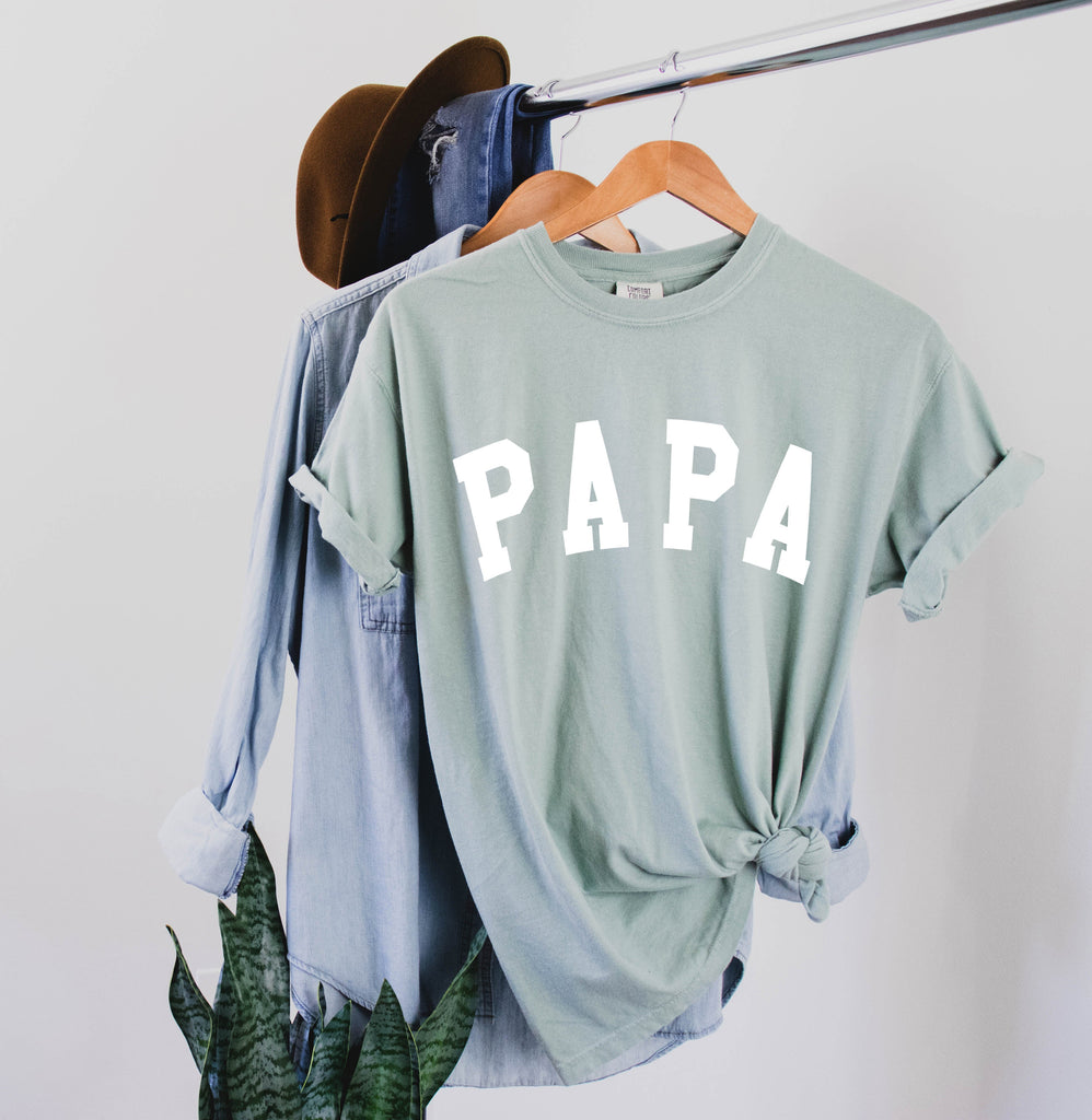 Papa Grandpa Comfort Colors T Shirt (Extended)