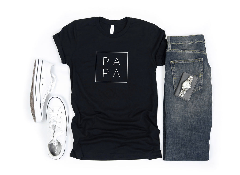 Papa Tshirt | Grandpa Father's day T shirt (Square)