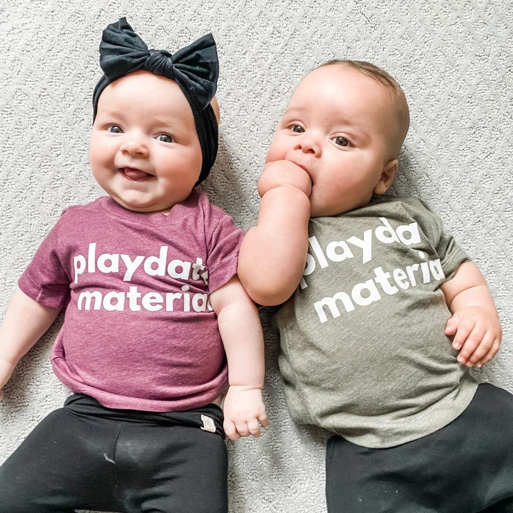 Playdate Material Baby and Toddler T-Shirt