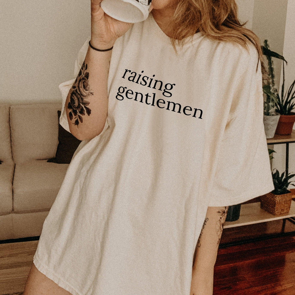 Raising Gentlemen Comfort Colors T Shirt (Serif)