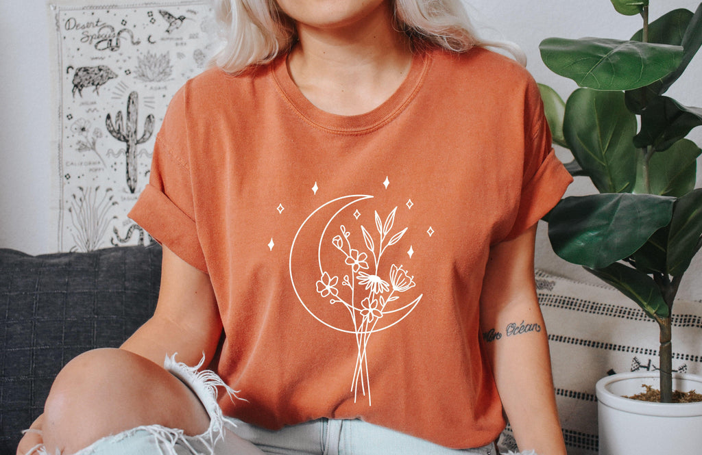 Botanical Wildflowers Comfort Colors T Shirt | Veritaculture