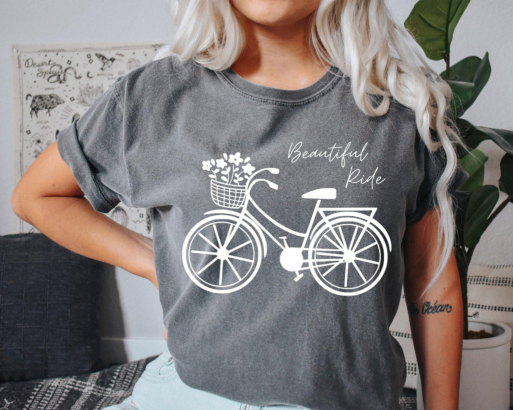 Wildflowers Bicycle Comfort Colors T Shirt